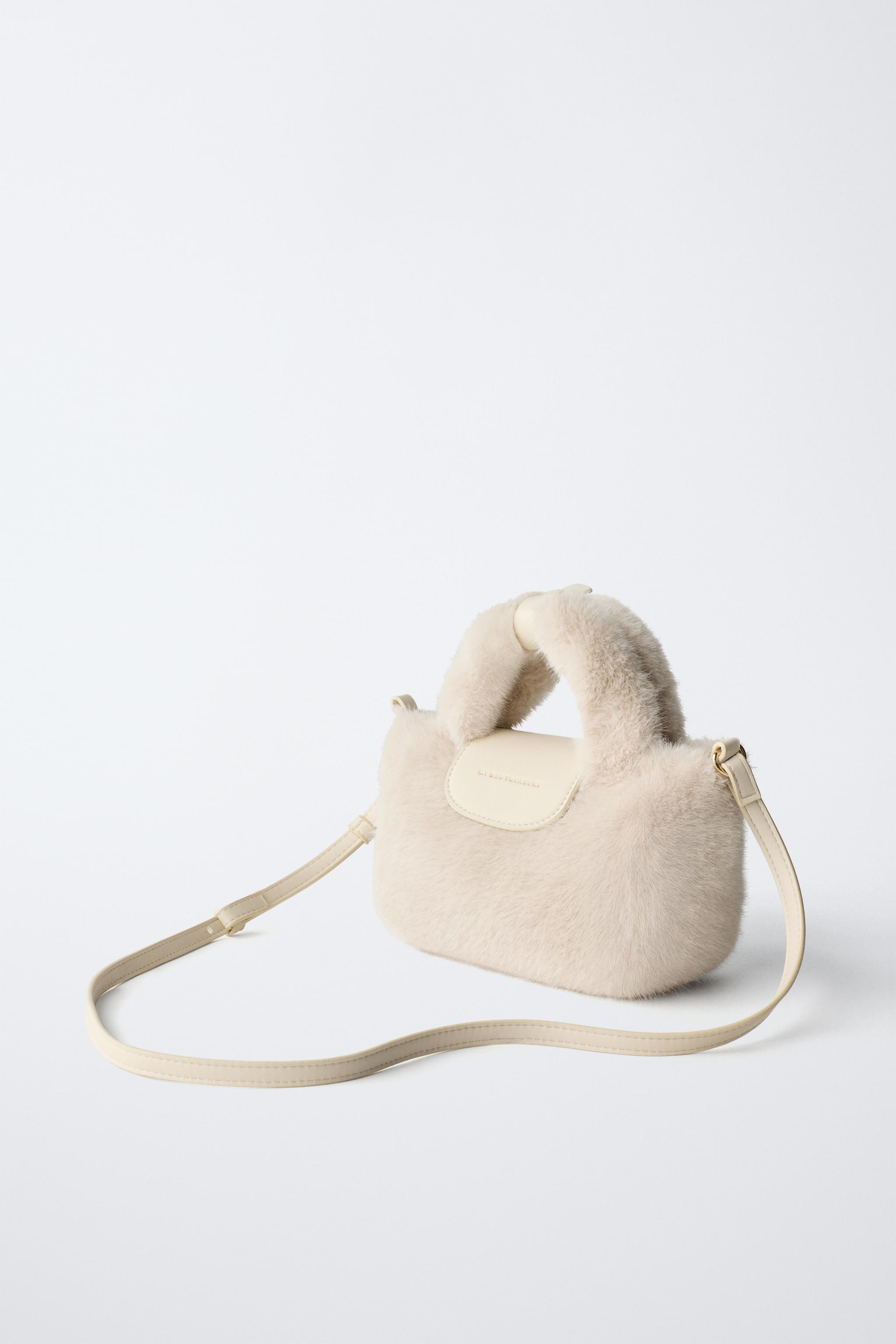 FAUX FUR CROSSBODY BAG